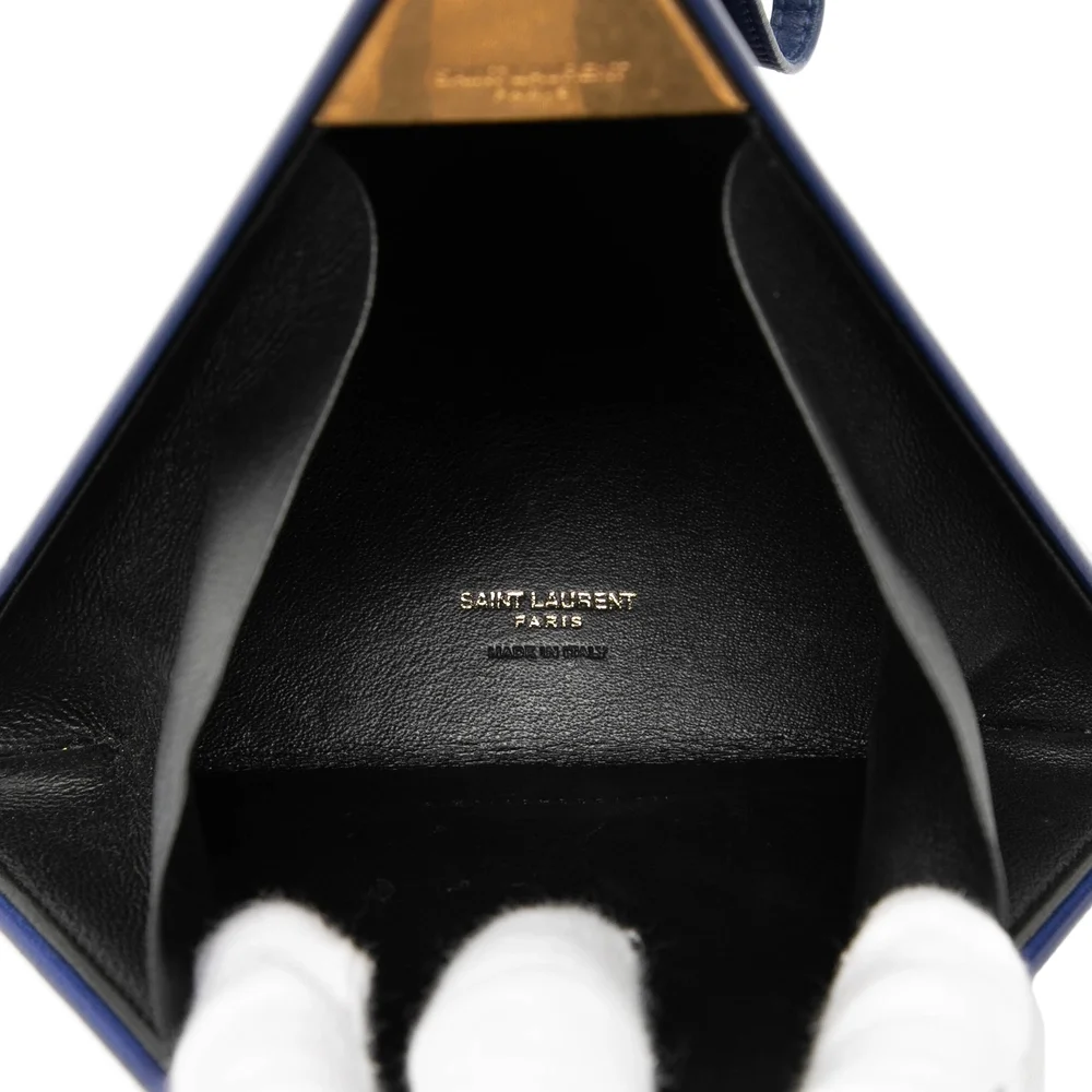 Pre-Loved Saint Laurent Small Leather Pyramid Box Bag